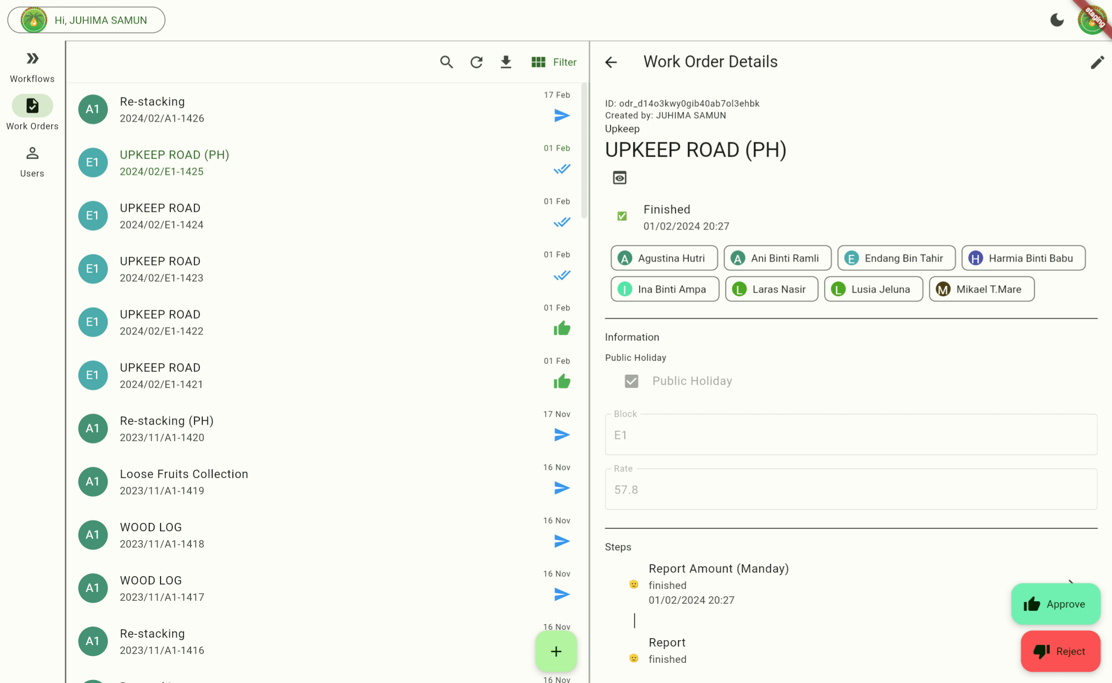 Work Order Management System